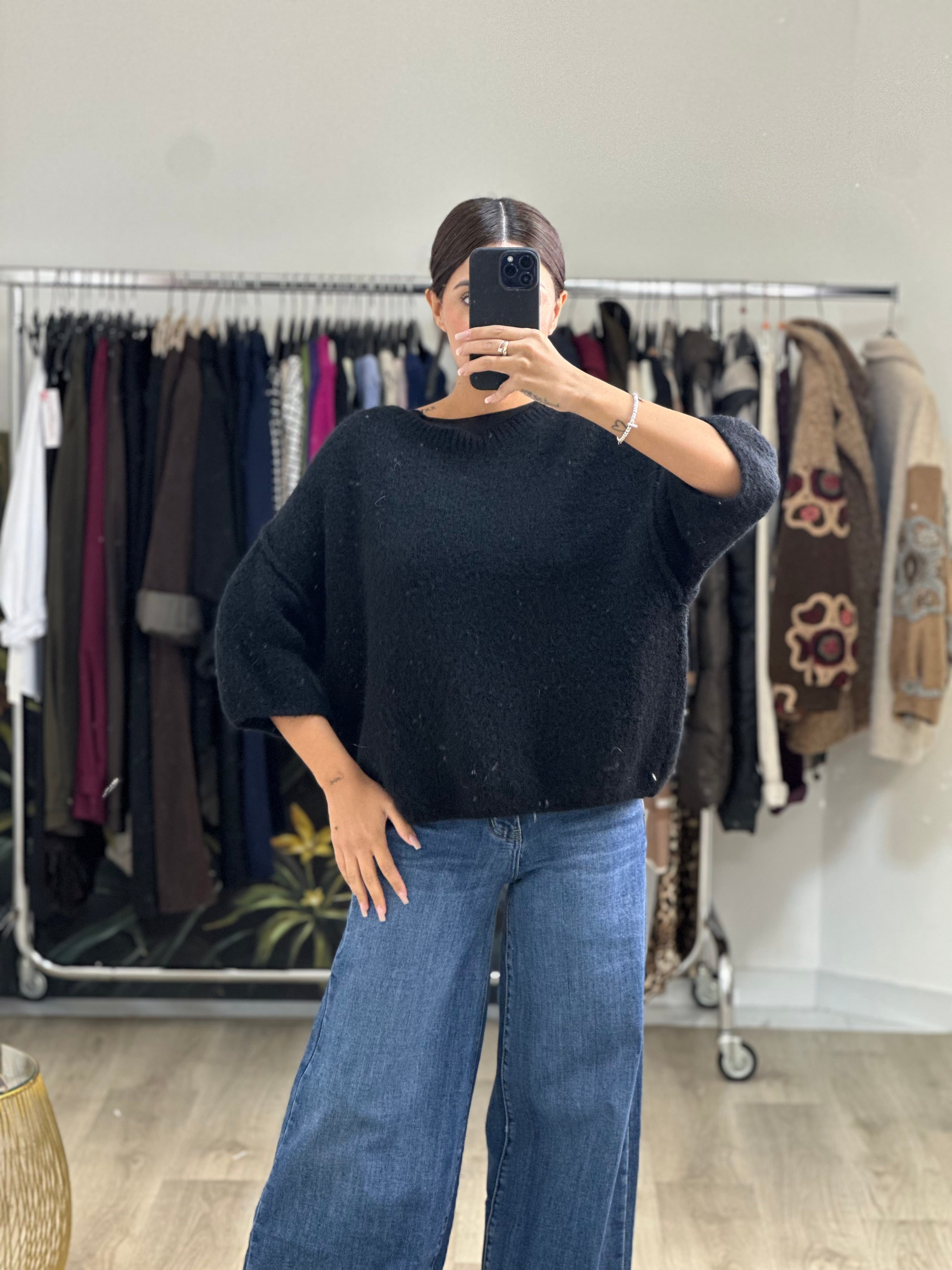 Maglione Morbido Tre Quarti