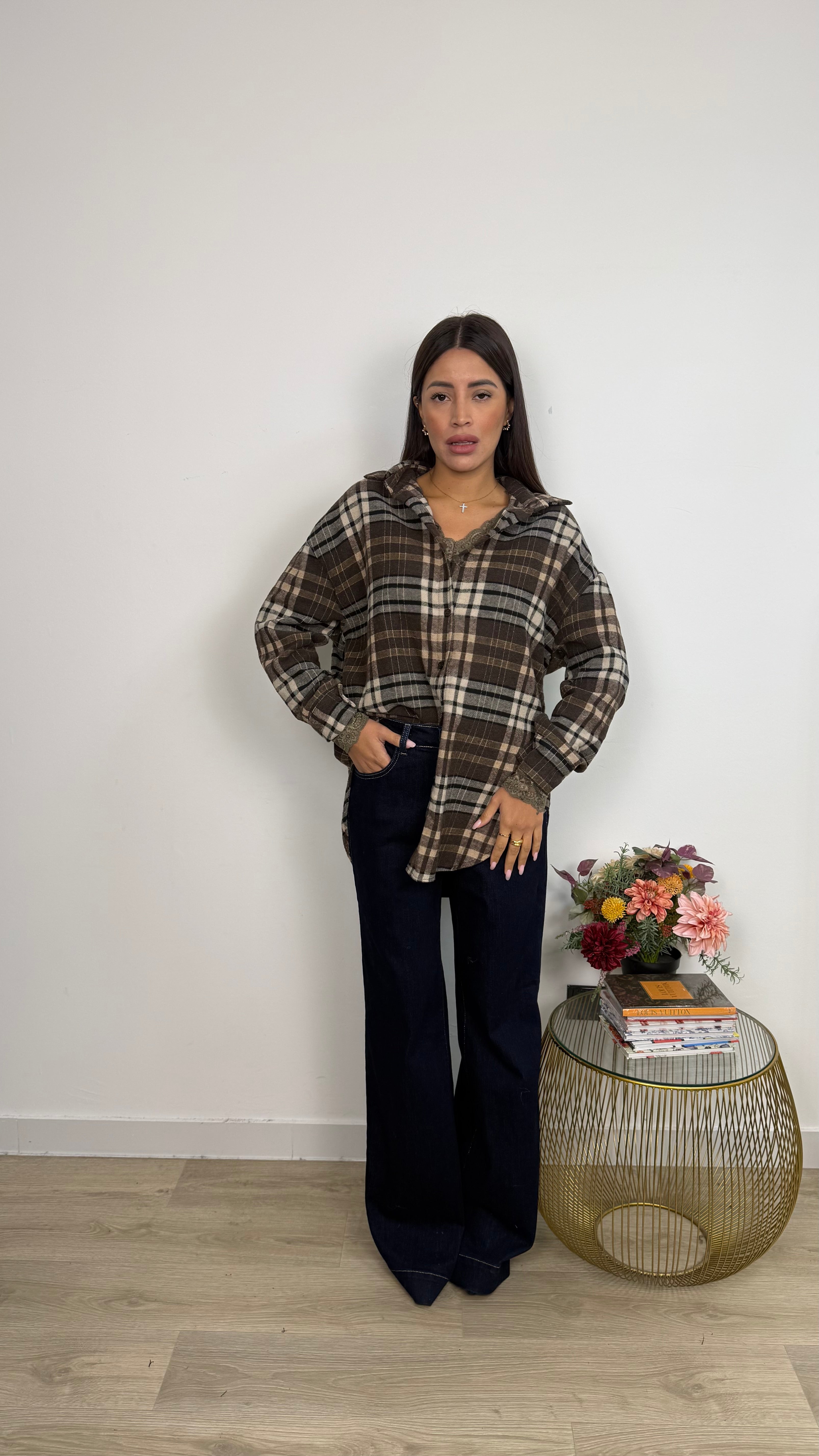 Camicia Over a Quadretti