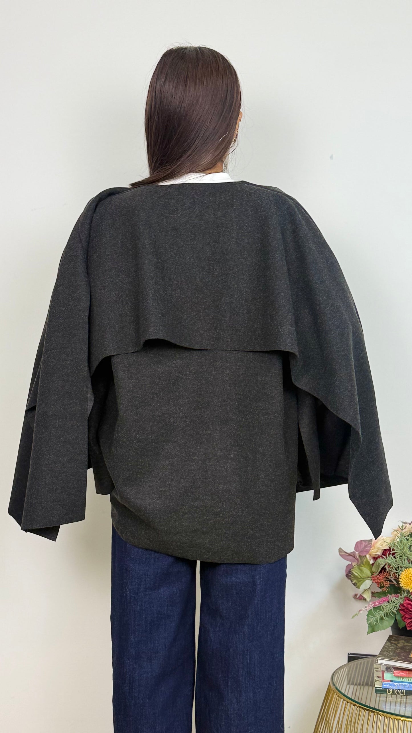 Giacca Mantello in Panno