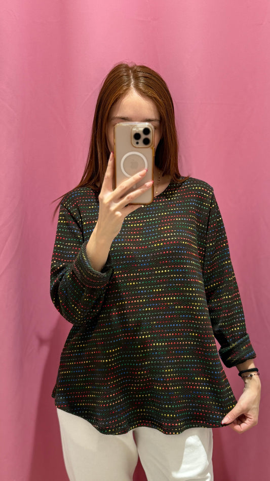 maglia pois multicolori