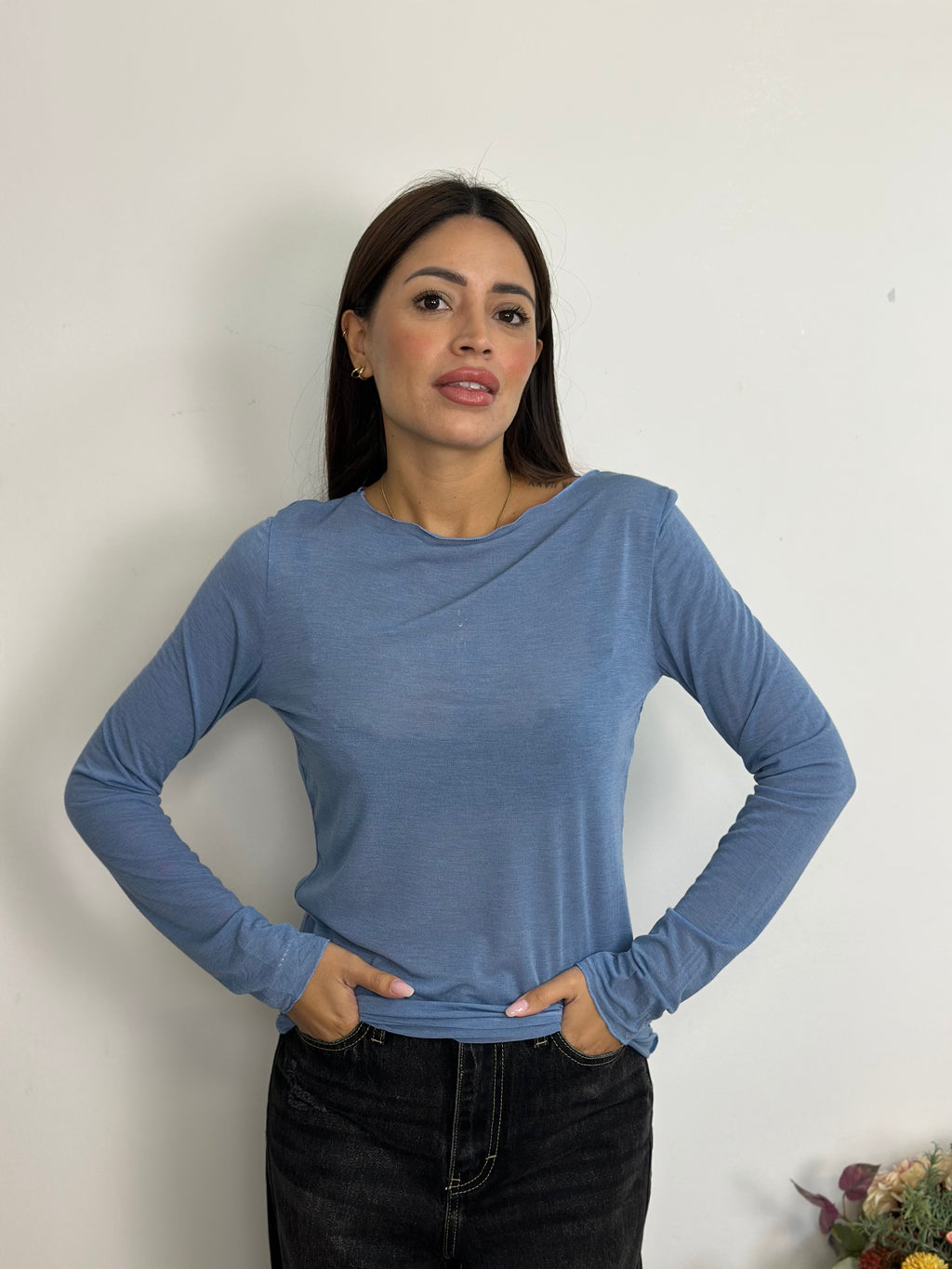 Maglietta Misto Cashmere Over