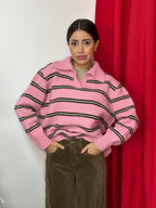 Maglione con Collo a Camicia