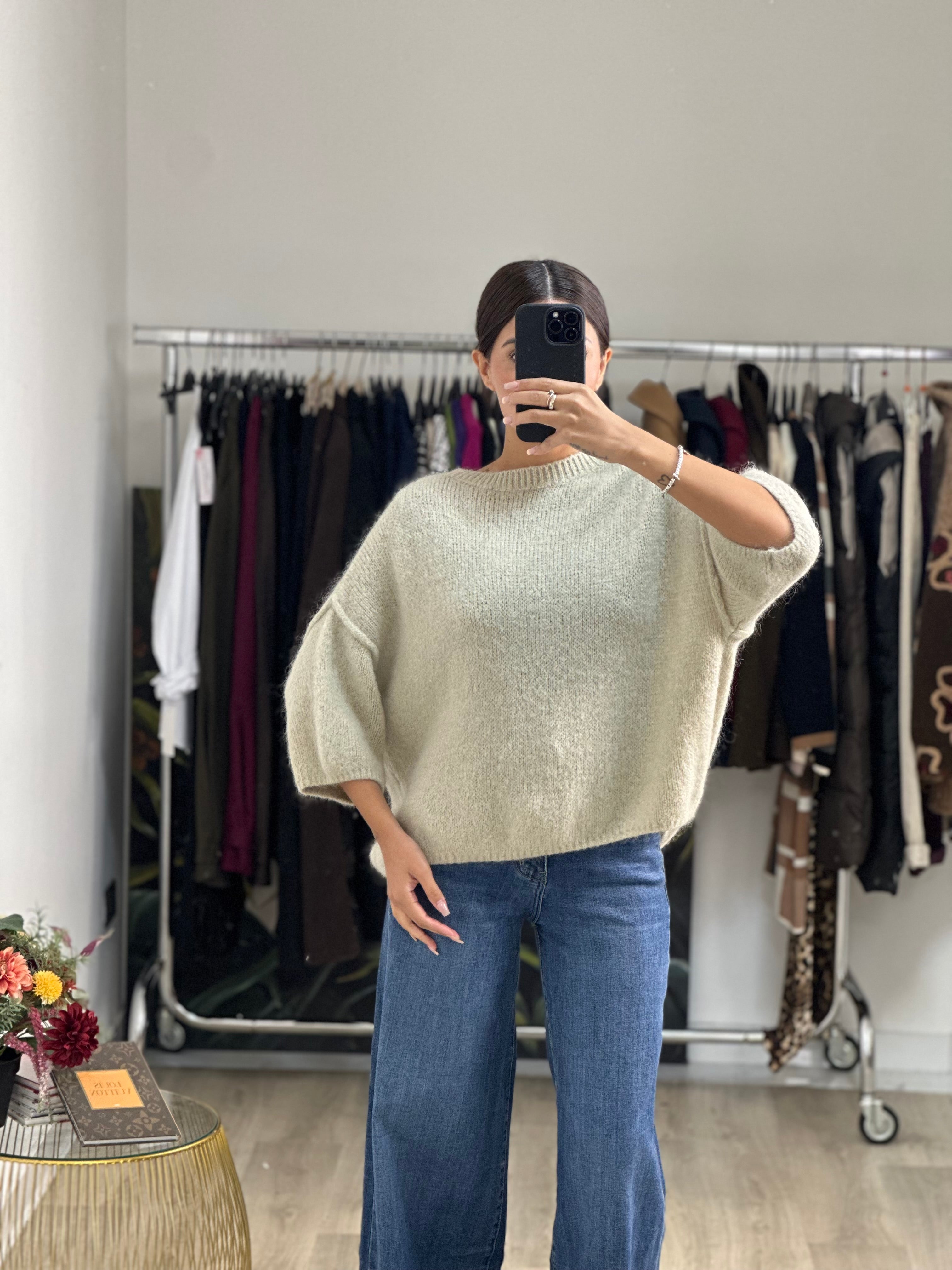 Maglione Morbido Tre Quarti