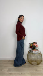 Maglione a Collo Mock