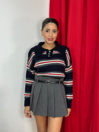 Maglia camicia a righe