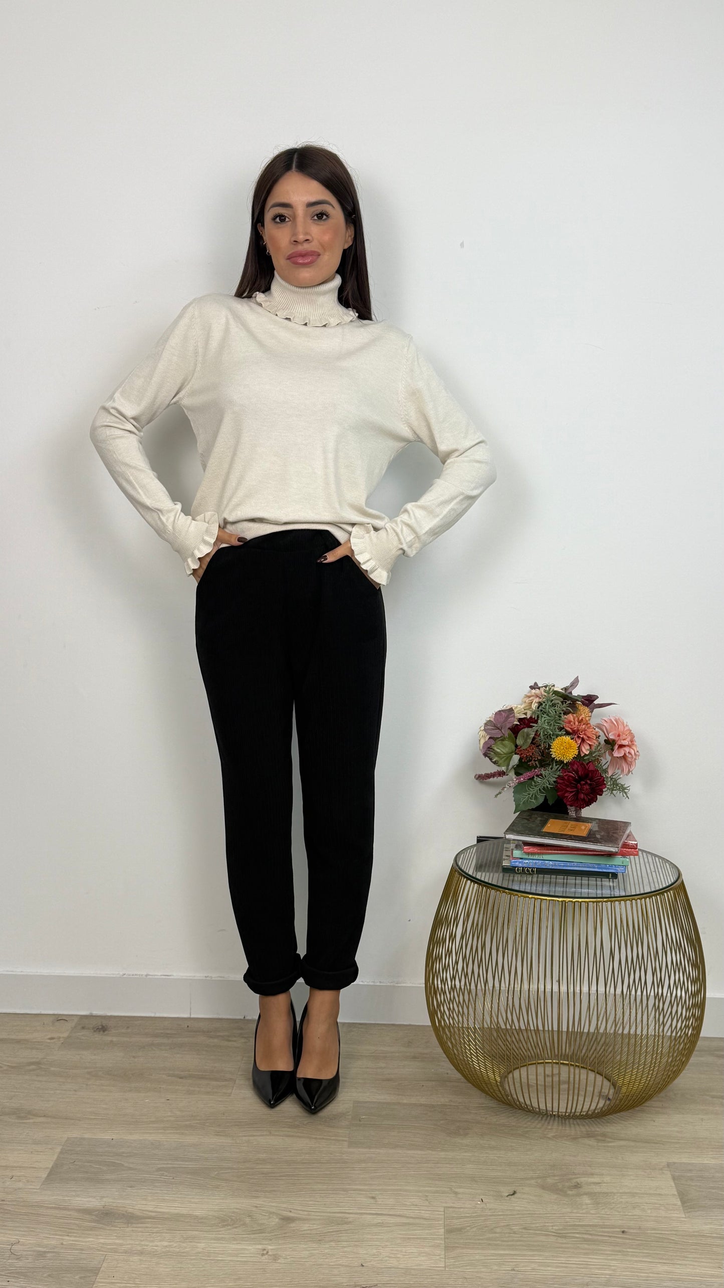 Pantalone in Velluto a Sigaretta