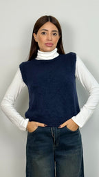 Gilet misto lana