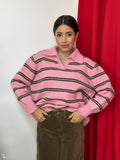 Maglione con Collo a Camicia