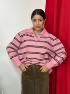 Maglione con Collo a Camicia