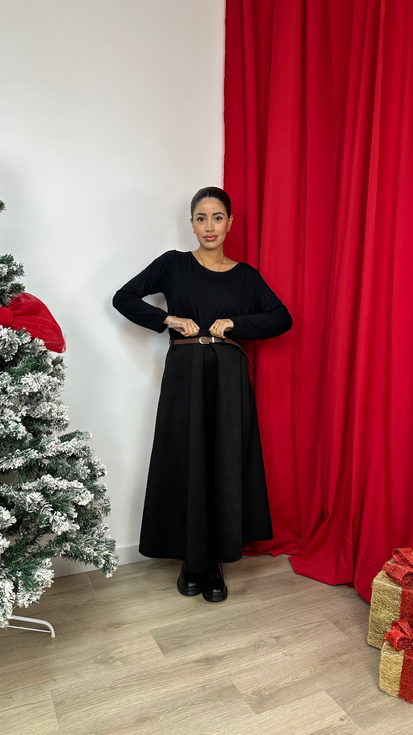 Gonna in Camoscio Svasato