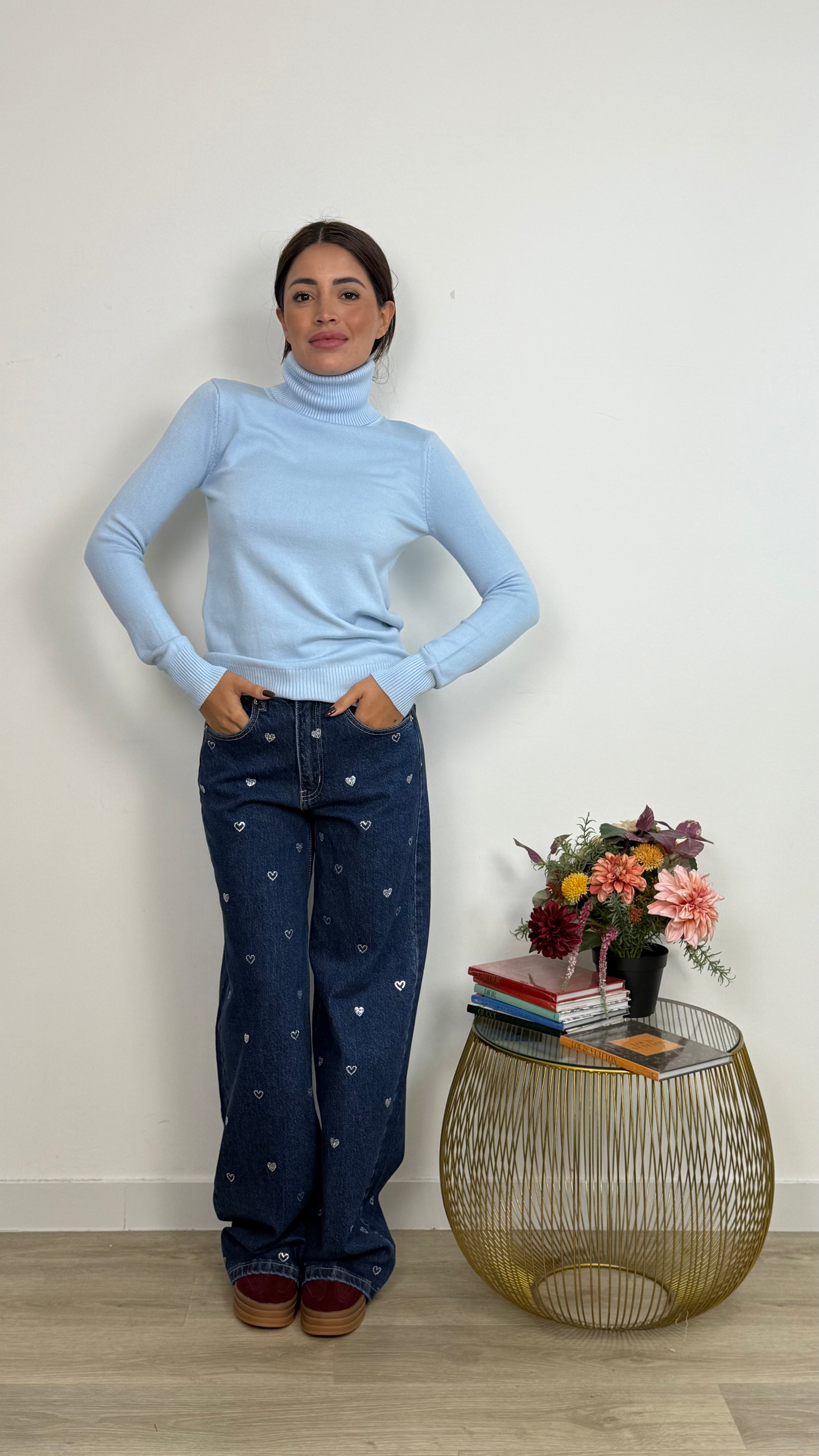 Jeans Brillantino Cuoricini