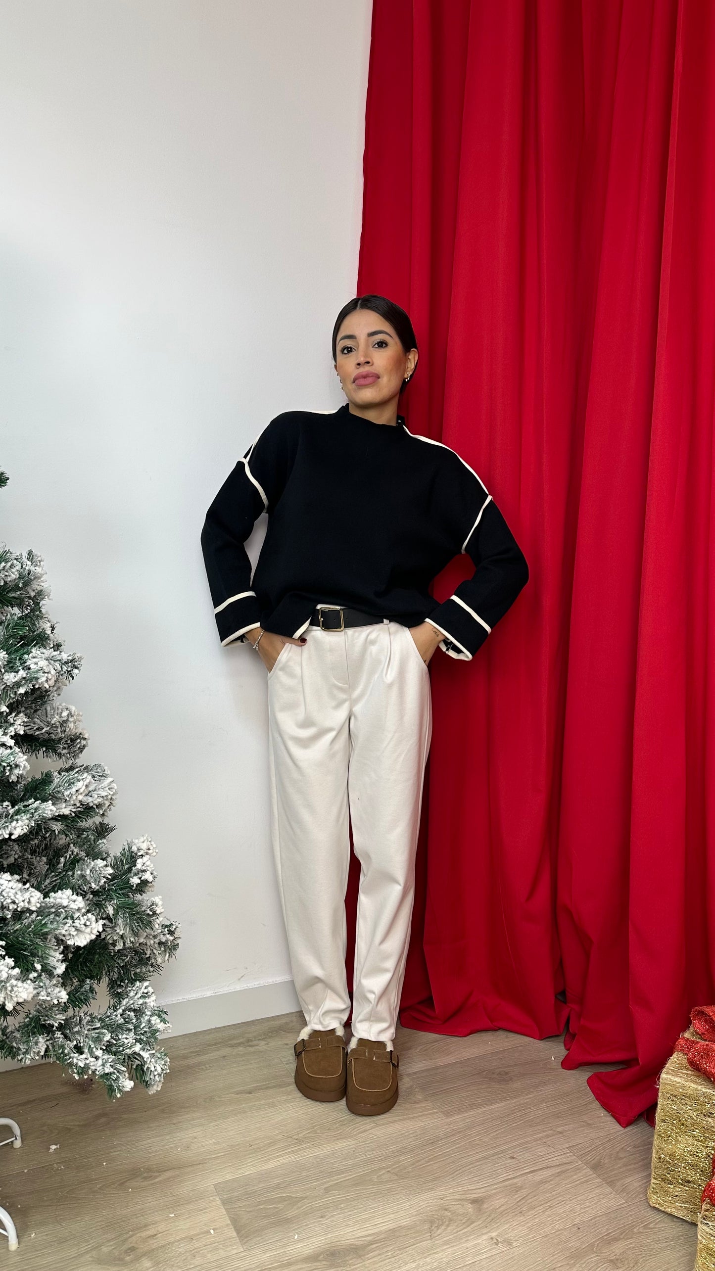 Pantalone a Sigaretta con le Pance