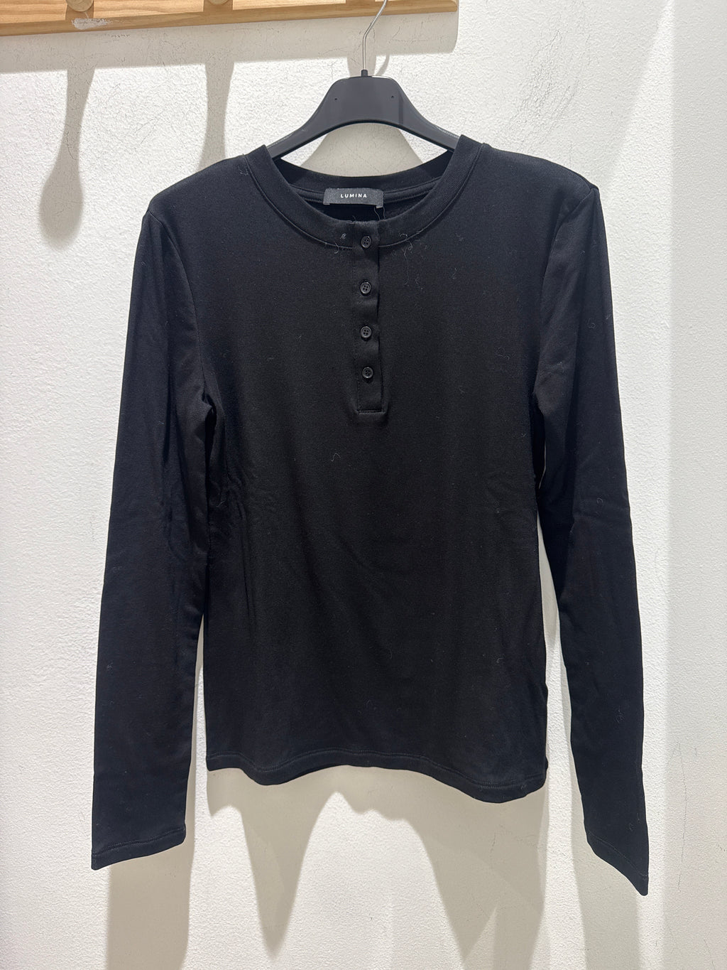 Maglia Lumina con Bottoni Felpata