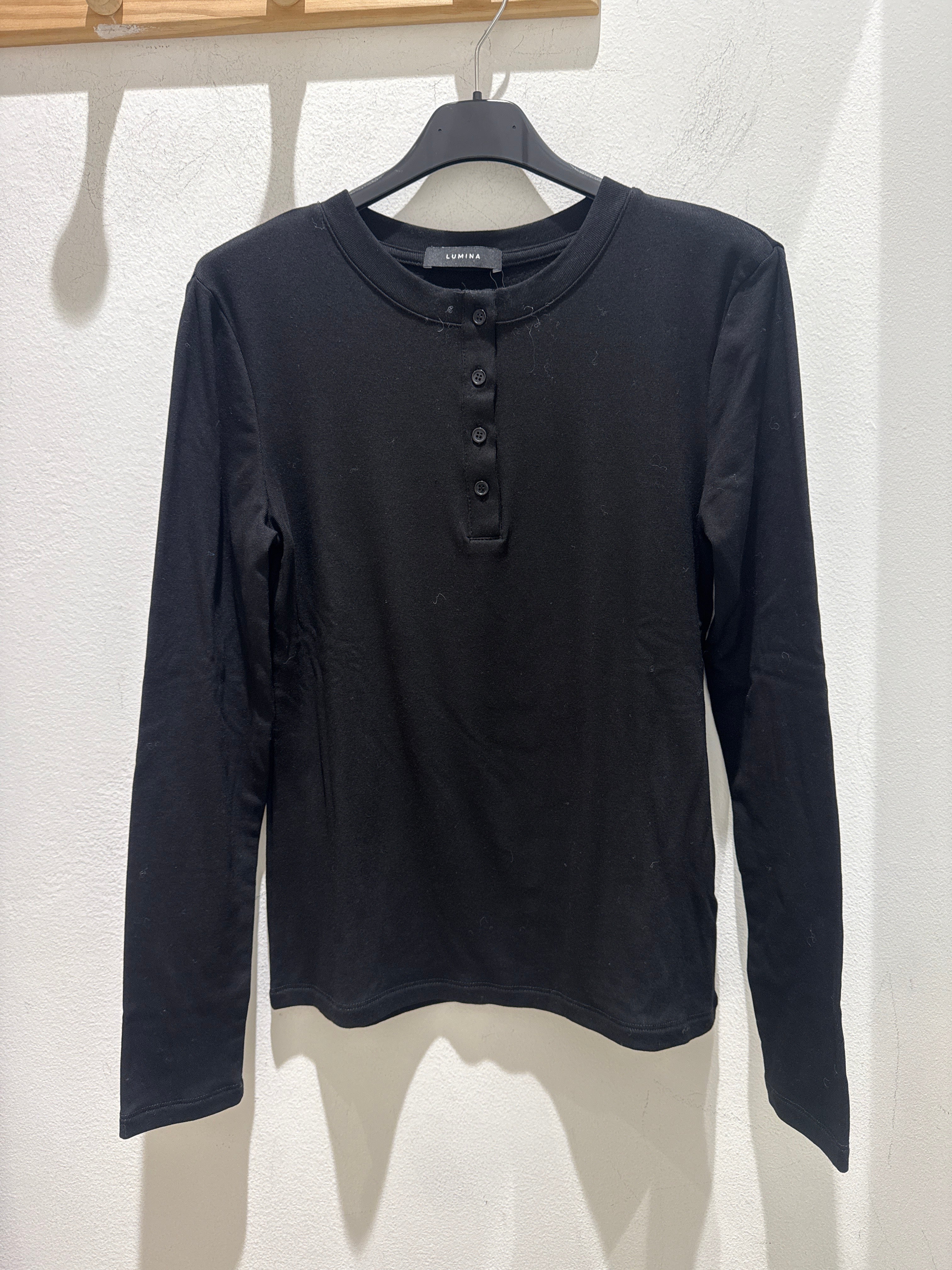 Maglia Lumina con Bottoni Felpata