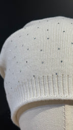 Cappello con Glitter Misto Cashmere