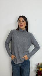 Maglione a Collo Mock