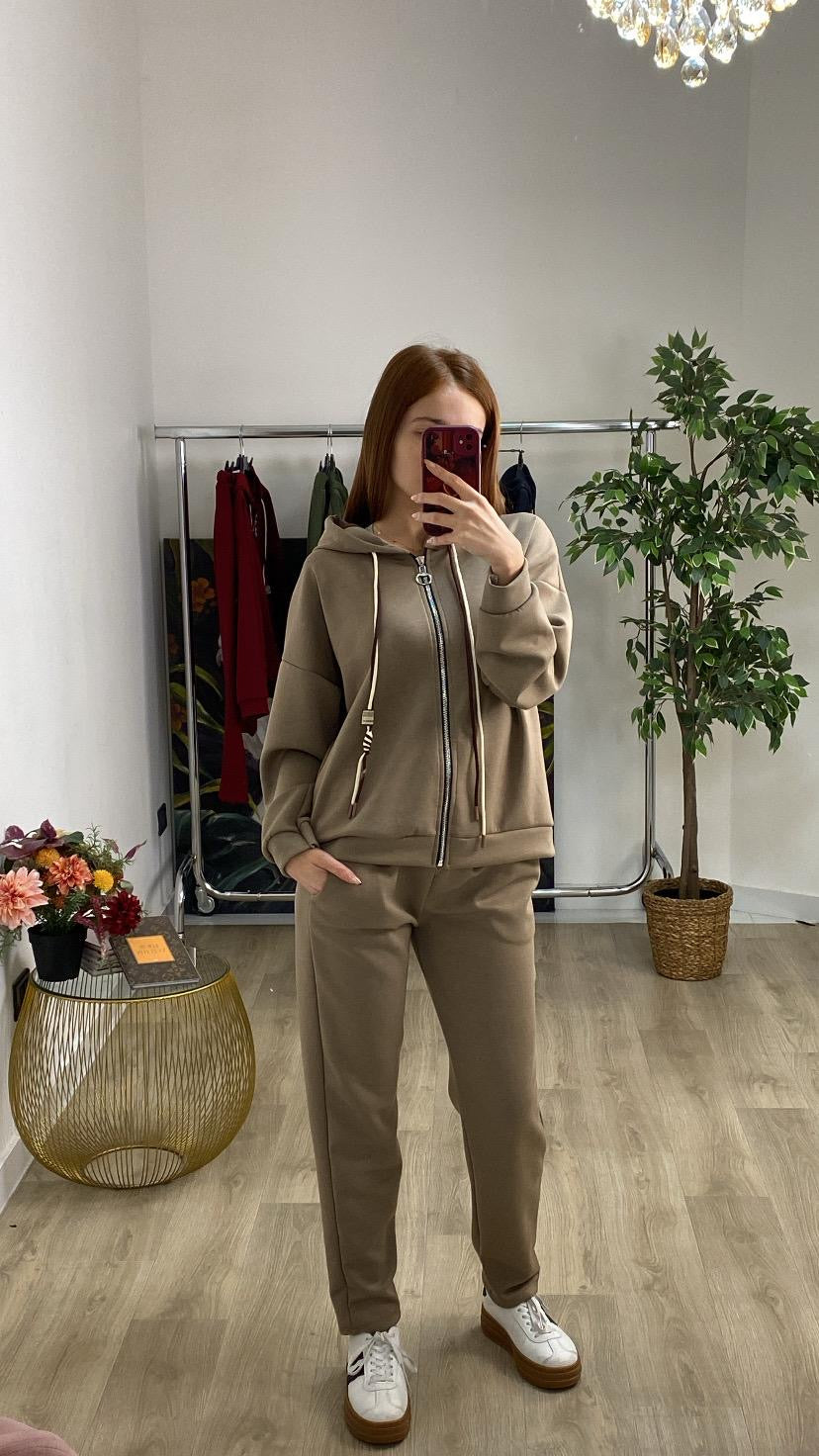 Completo felpa pantalone con doppio lacci