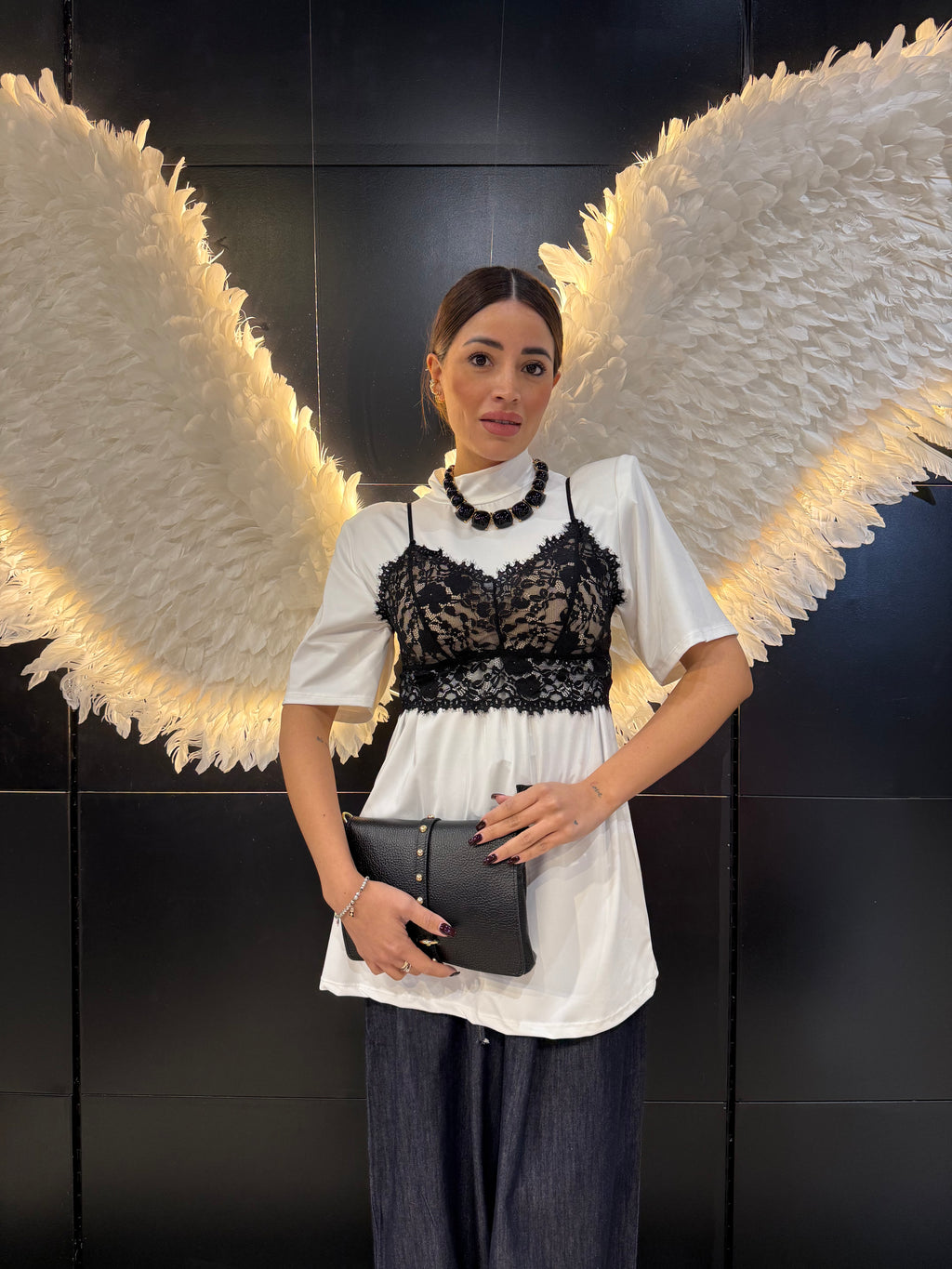 Top con Pizzo Imbottito
