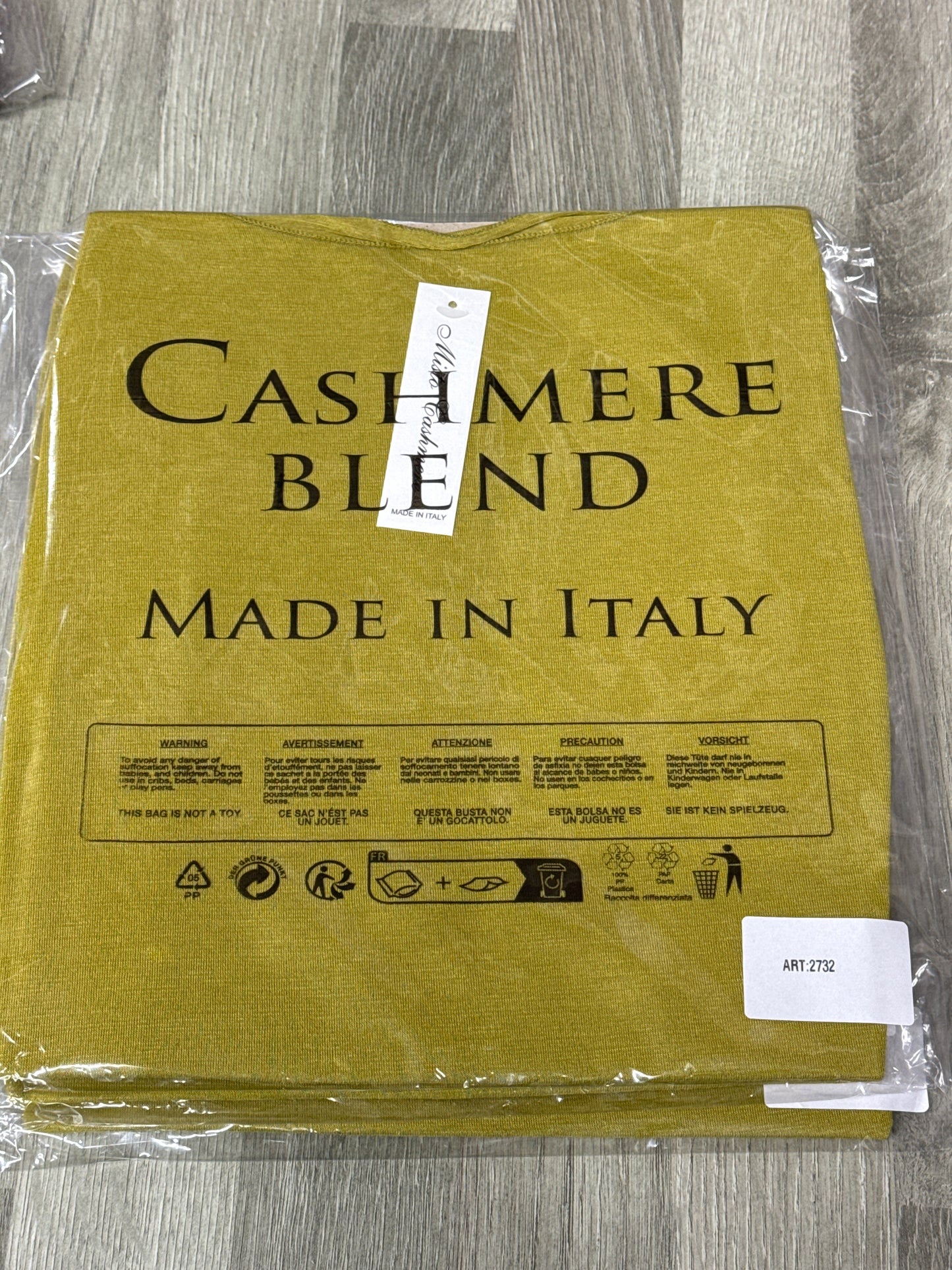 Maglietta girocollo con misto cashmere