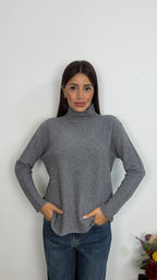 Maglione a Collo Mock