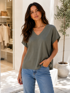 T-Shirt Basic Scollo a V