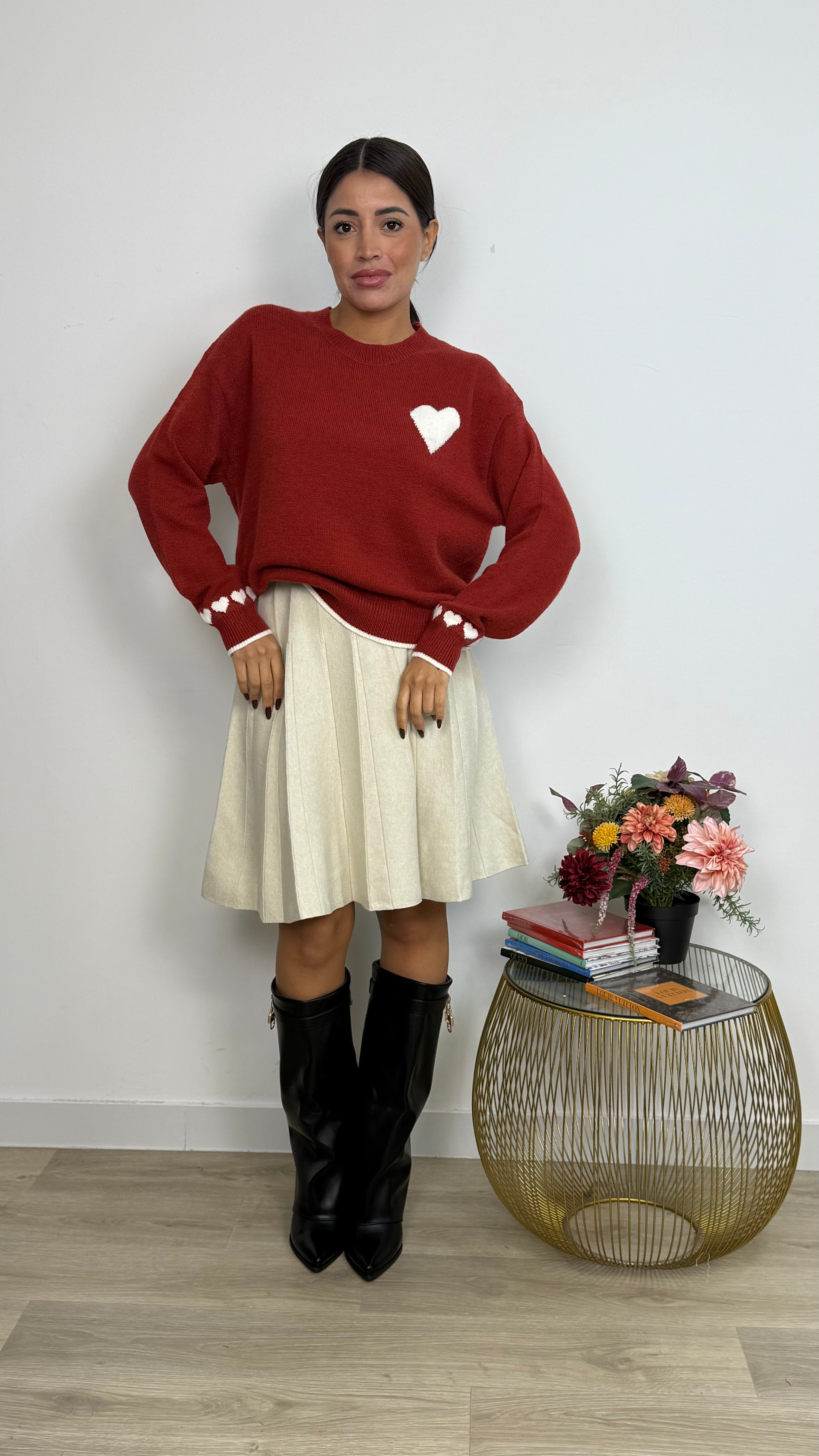 Gonna in Maglia Plissetata