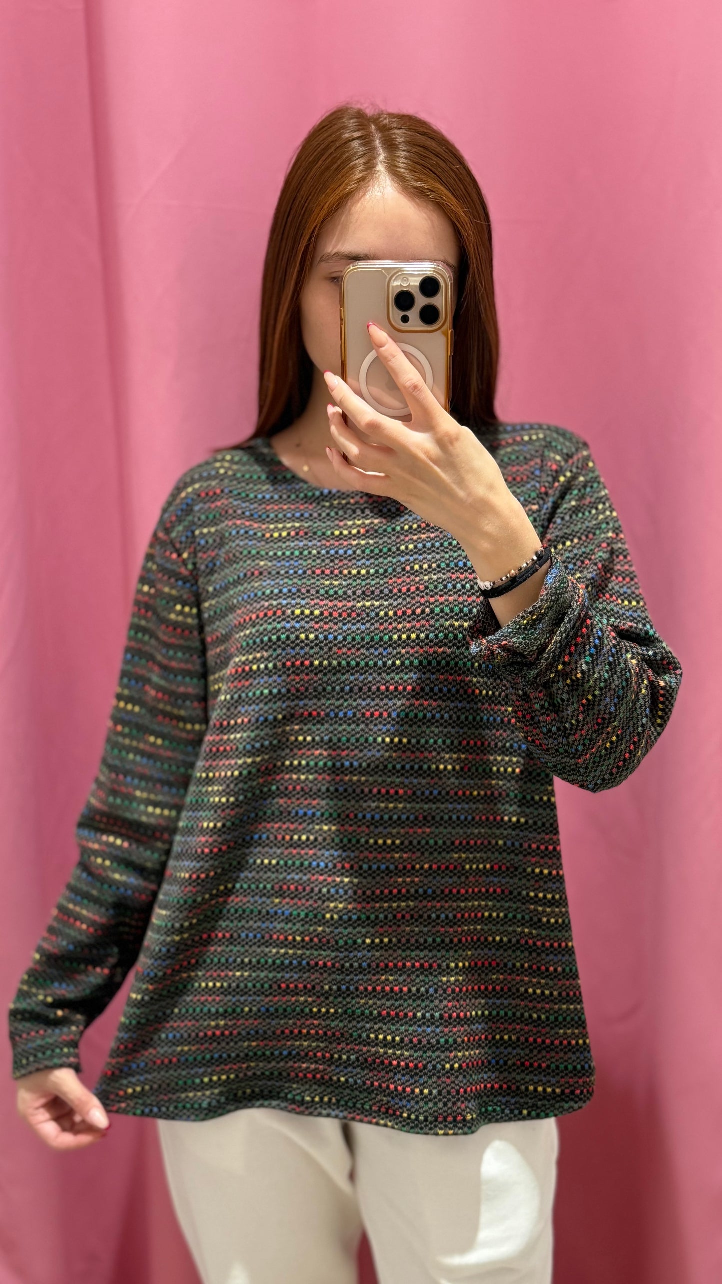 maglia pois multicolori