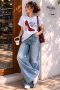 T-shirt The Devil Wears Heels