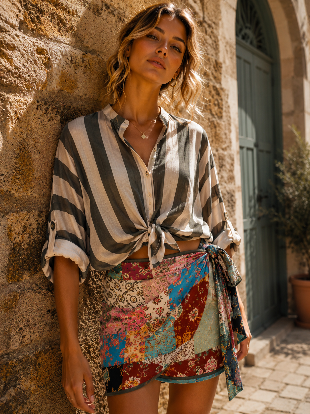 Camicia leggera Bicolore