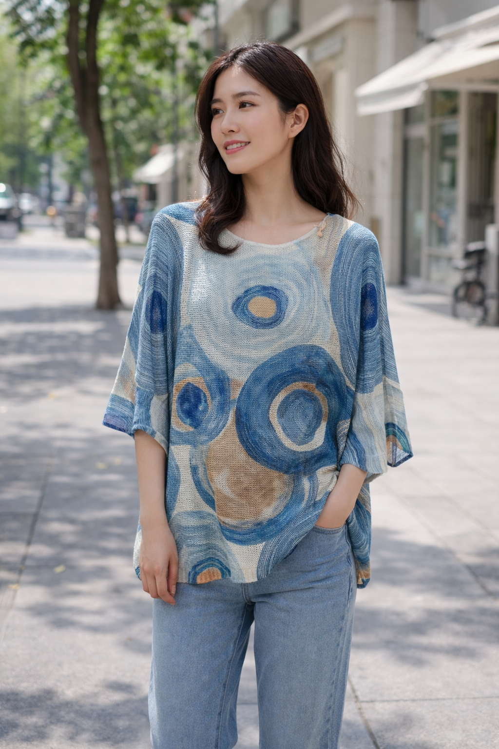 Maglia Spalle Cadenti Lari