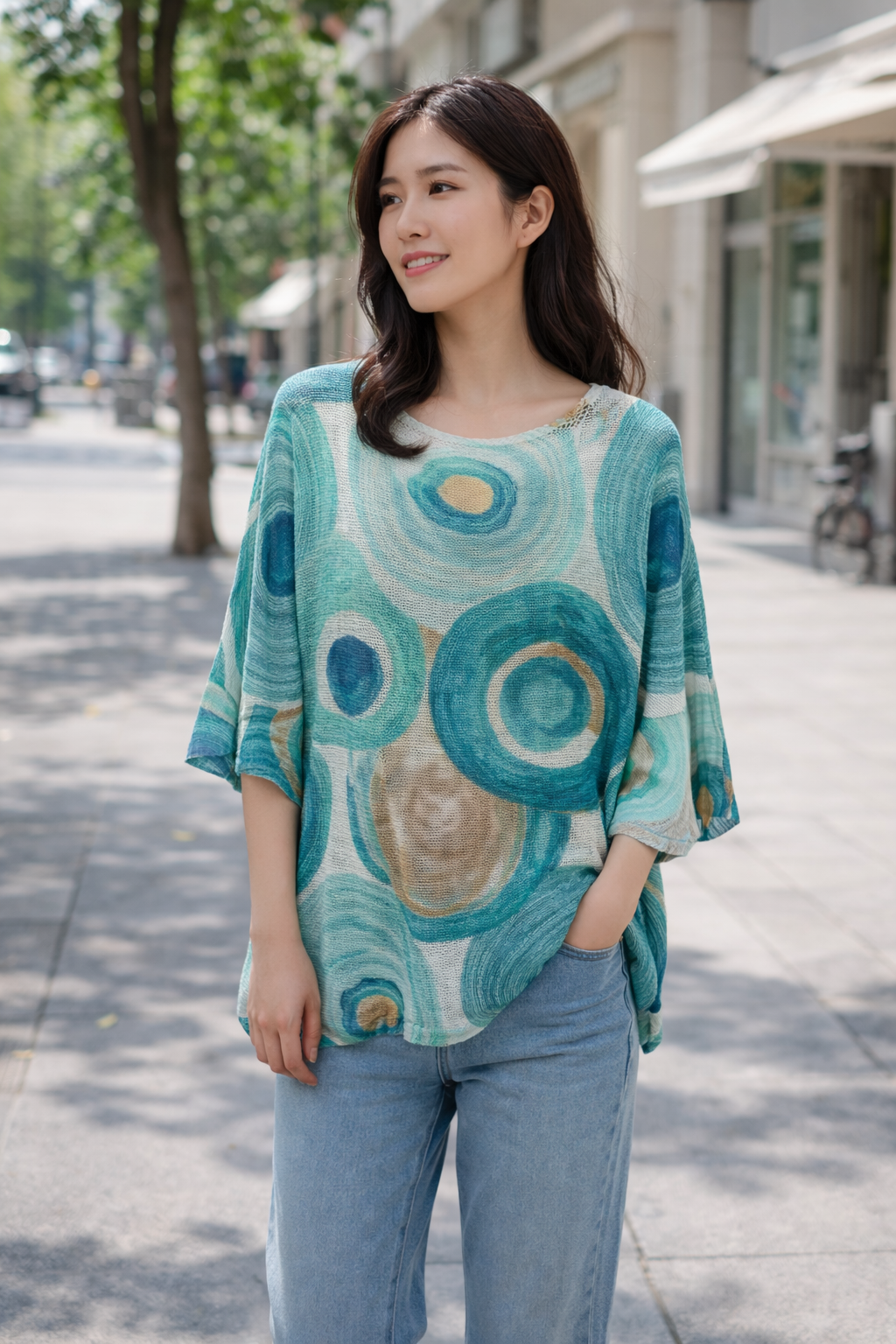 Maglia Spalle Cadenti Lari