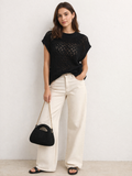 Gilet Smanicato in Maglia Misto Cotone