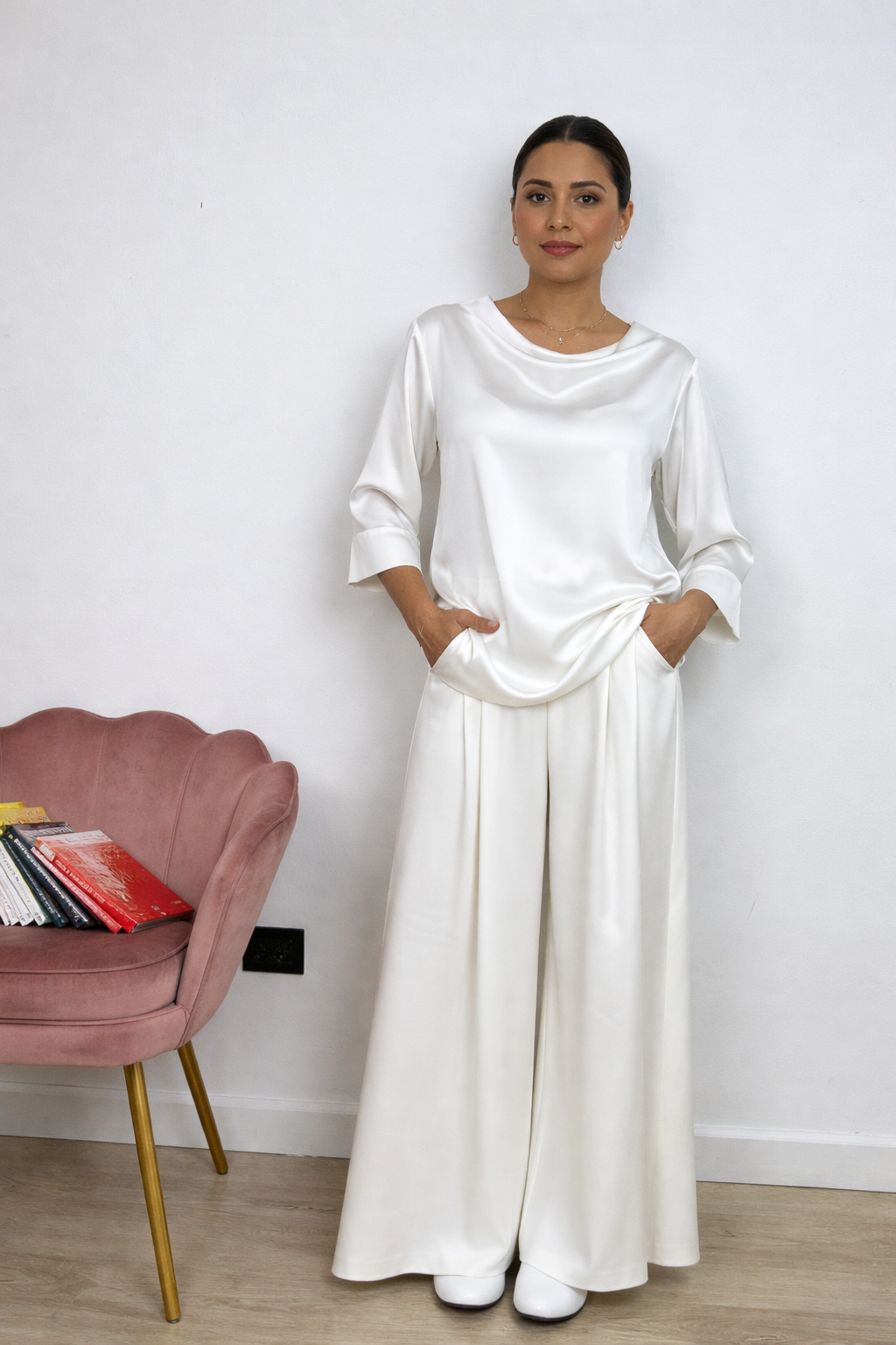 Maglia Scollo ad Anello in Raso