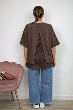Maglia Over con Pizzo