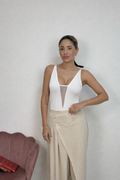 Body a V con Trasparenza sulla Schiena