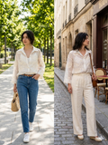 Camicia Trasparente con Design