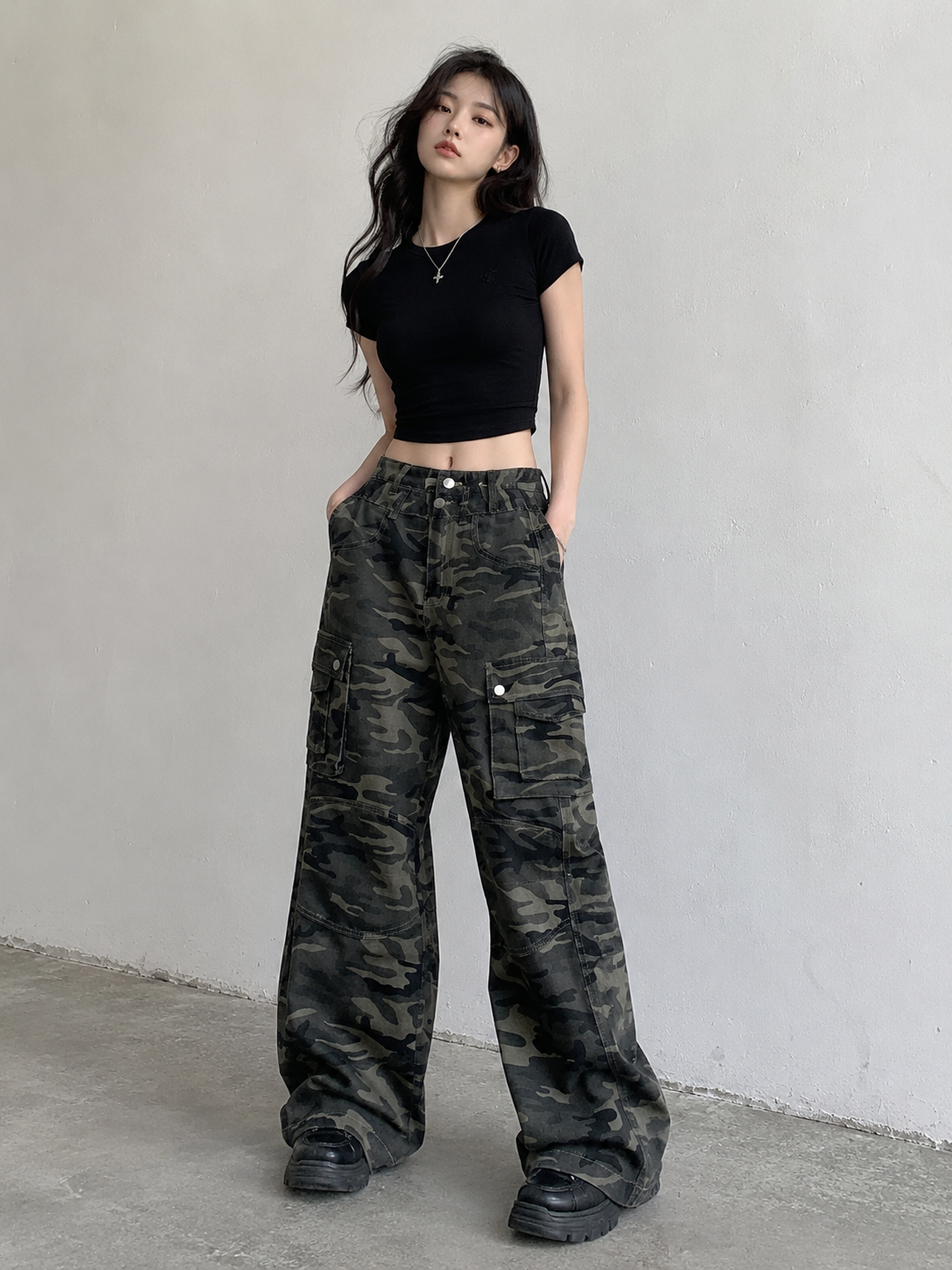 Jeans Cargo Militare