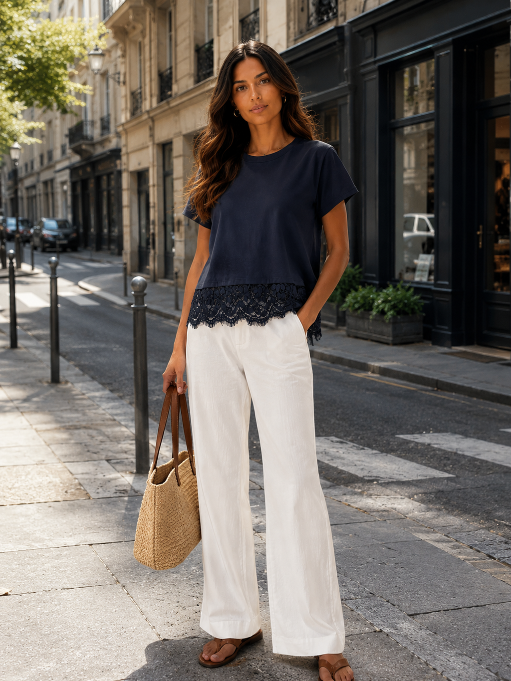 T-Shirt  con Pizzo