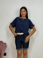 Maglia Simple con Retro a Bottoni