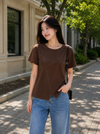 Maglia Scollo Taglio Vivo 158C