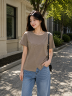 Maglia Scollo Taglio Vivo 158C