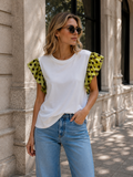 Maglia con Volant a Pois