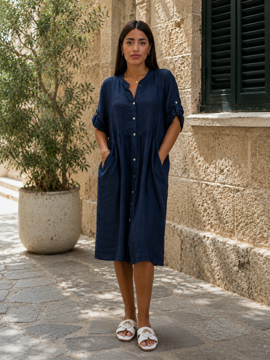 Abito Camicia di Lino
