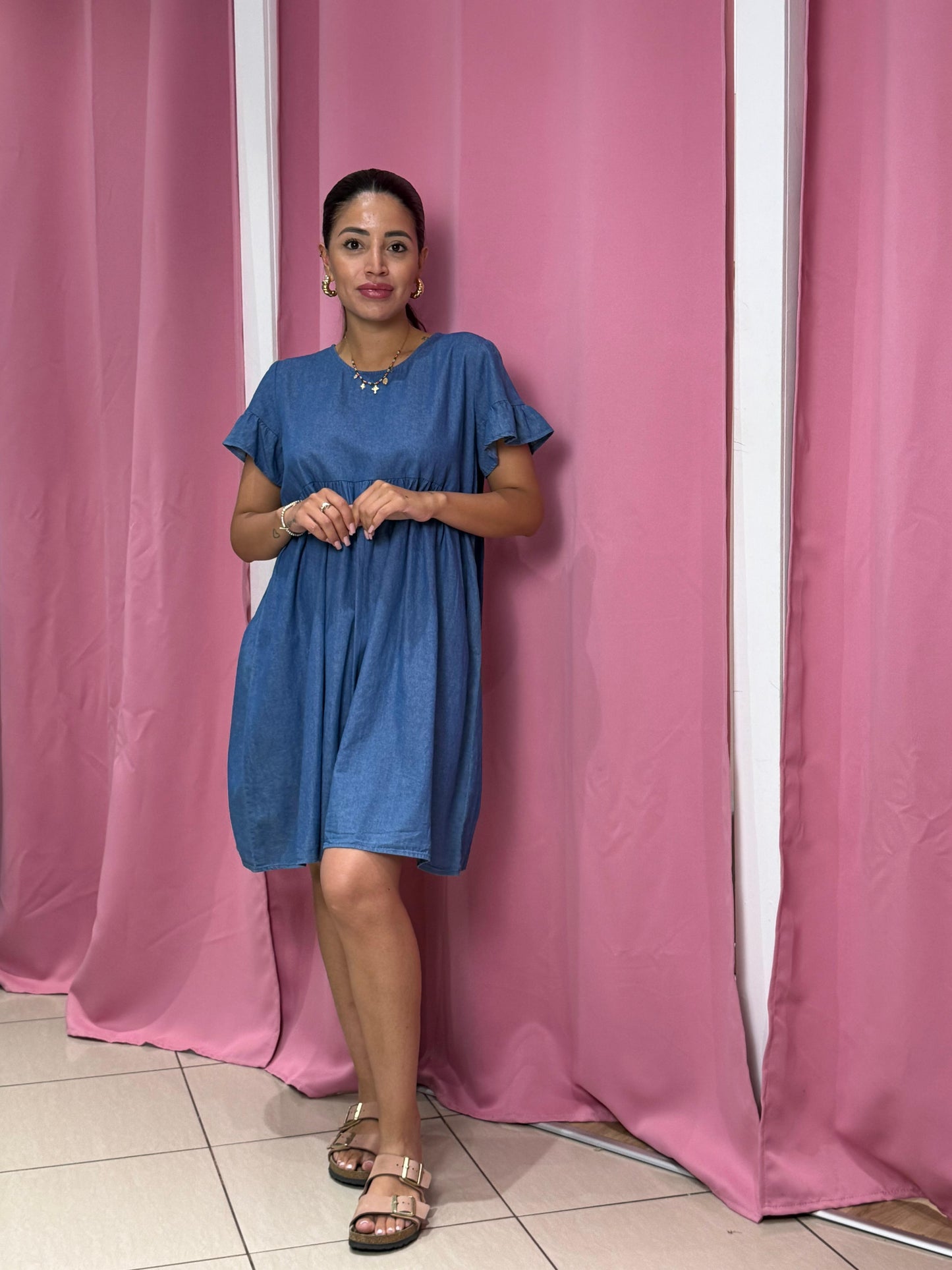 Abito denim leggero
