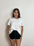 T-shirt bianco di cotone