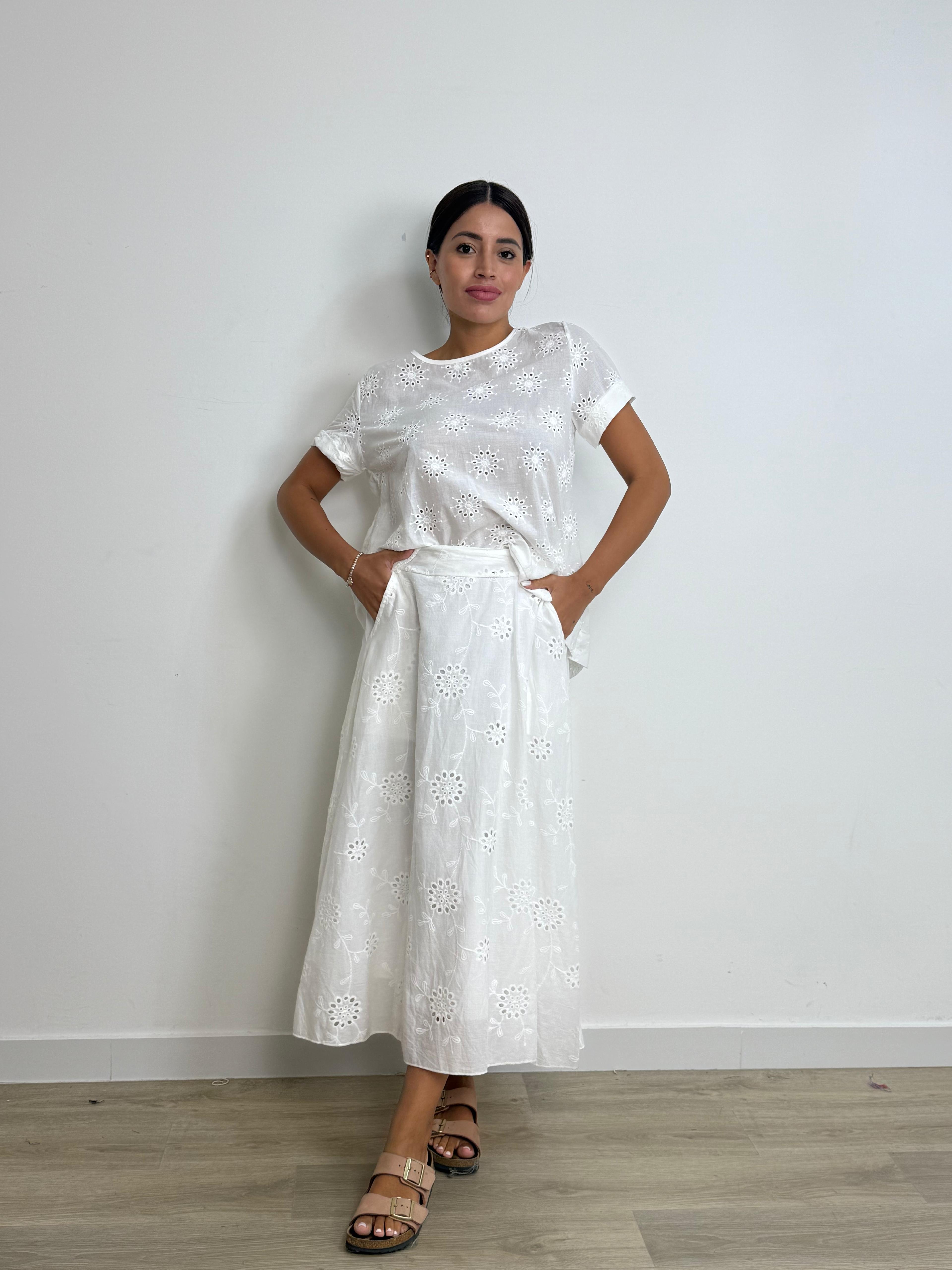 Maglia Sangallo di cotone