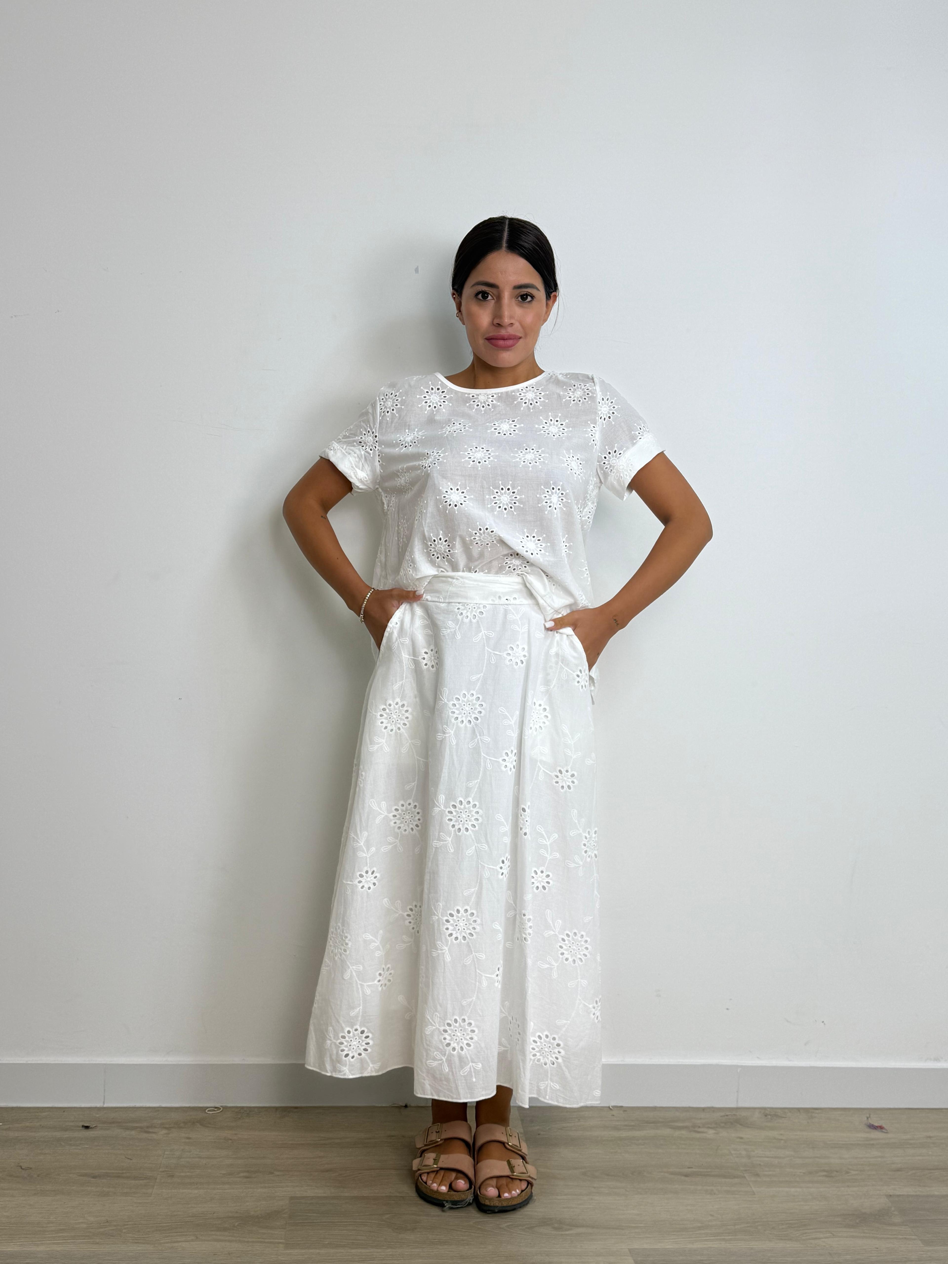 Maglia Sangallo di cotone