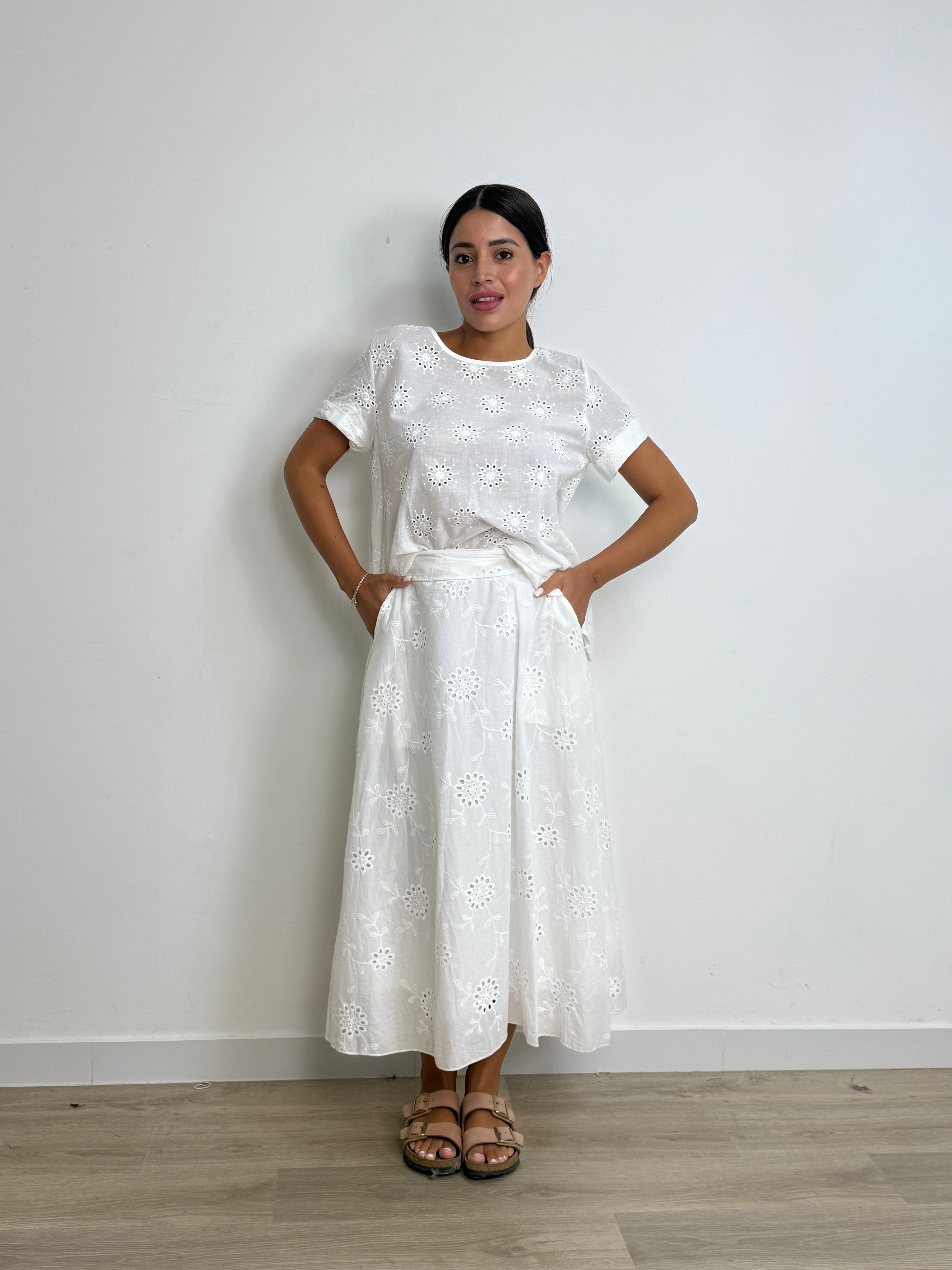 Maglia Sangallo di cotone