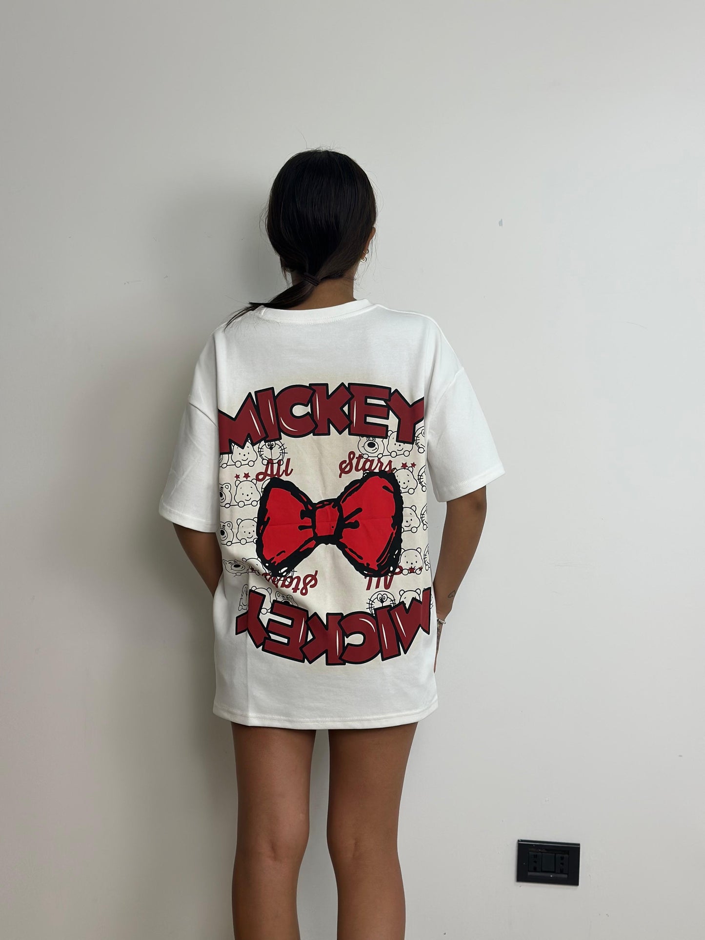 T-shirt felpa Mickey over