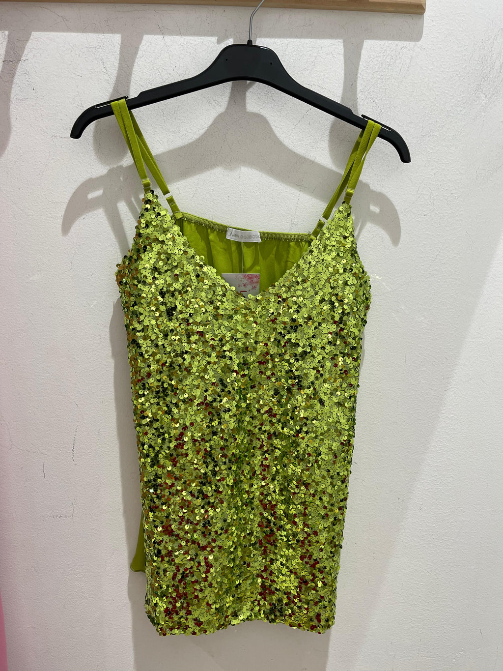 Canotta in paillettes